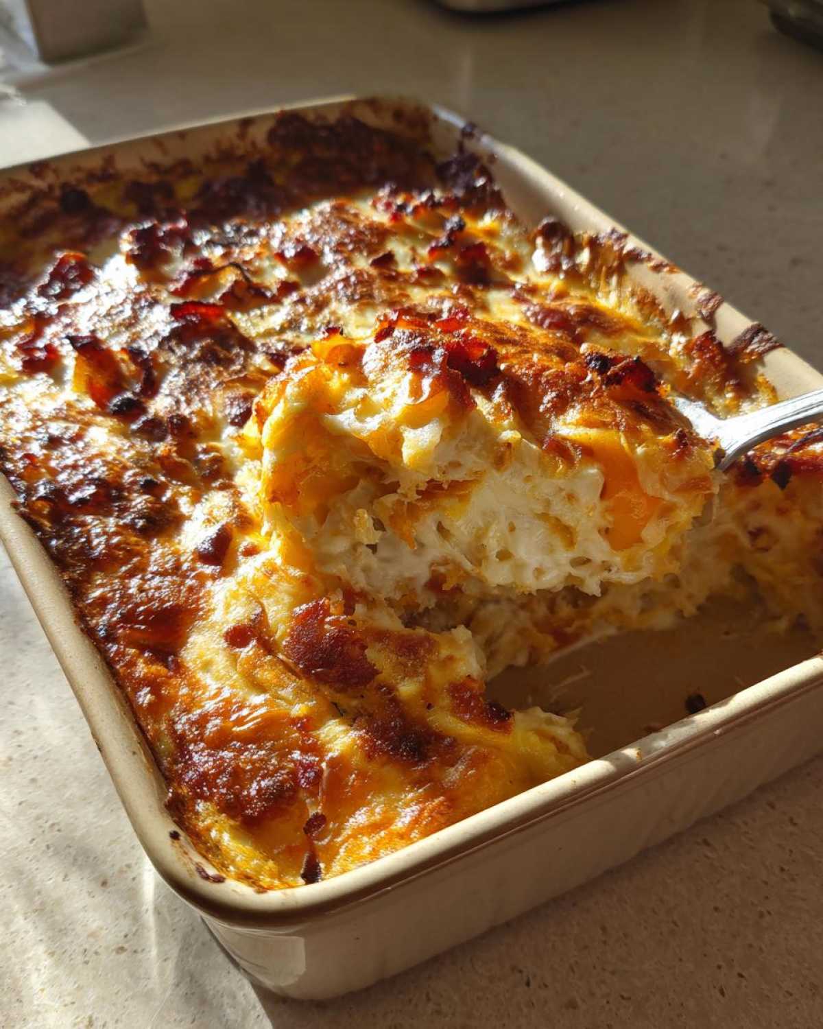 Creamy Squash Casserole with Bacon and Onions - detail 1