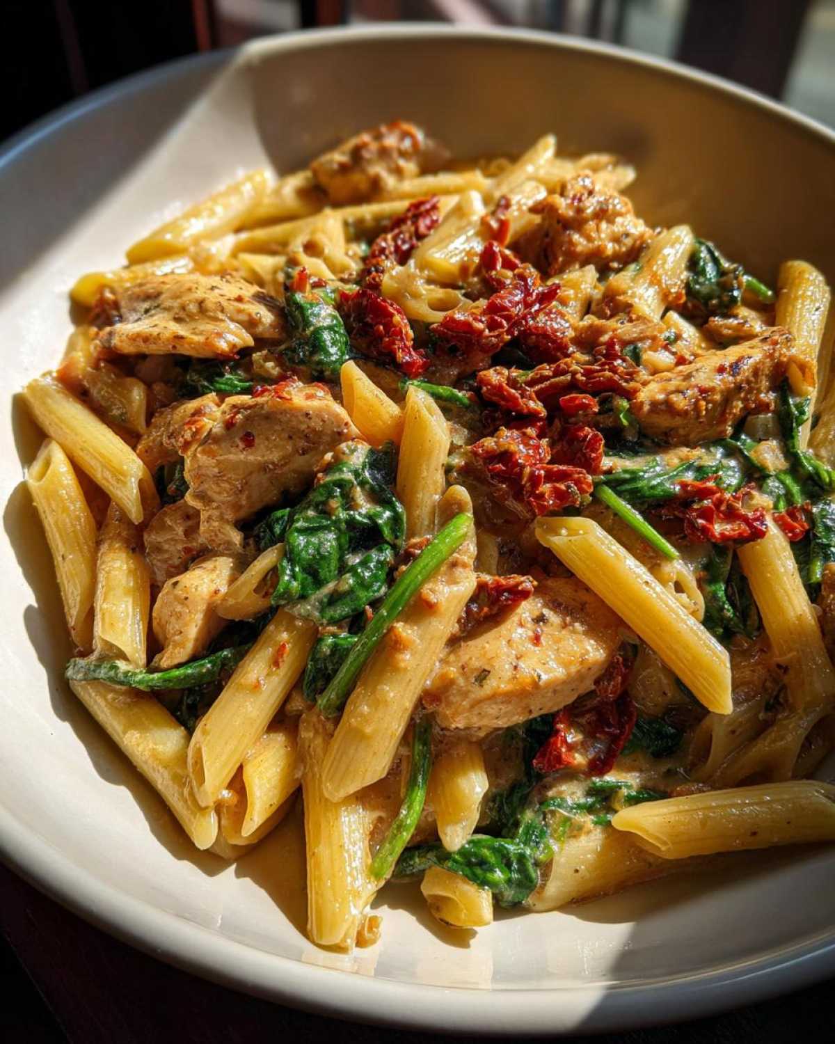 Creamy Tuscan Chicken Pasta - detail 5