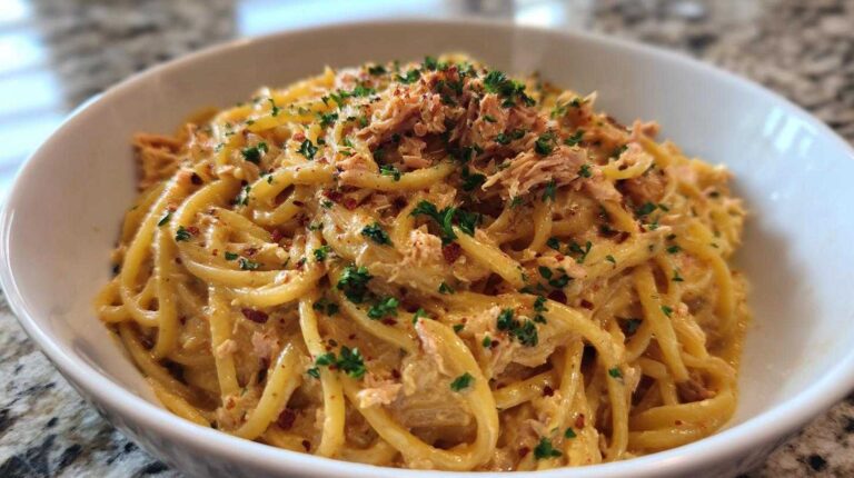 Creamy tuna pasta