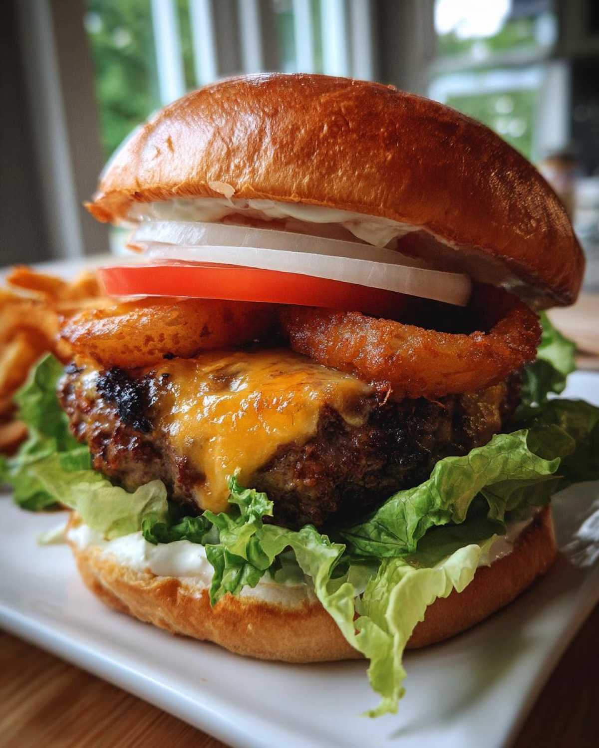 Delicious burger with fresh ingredients - detail 3