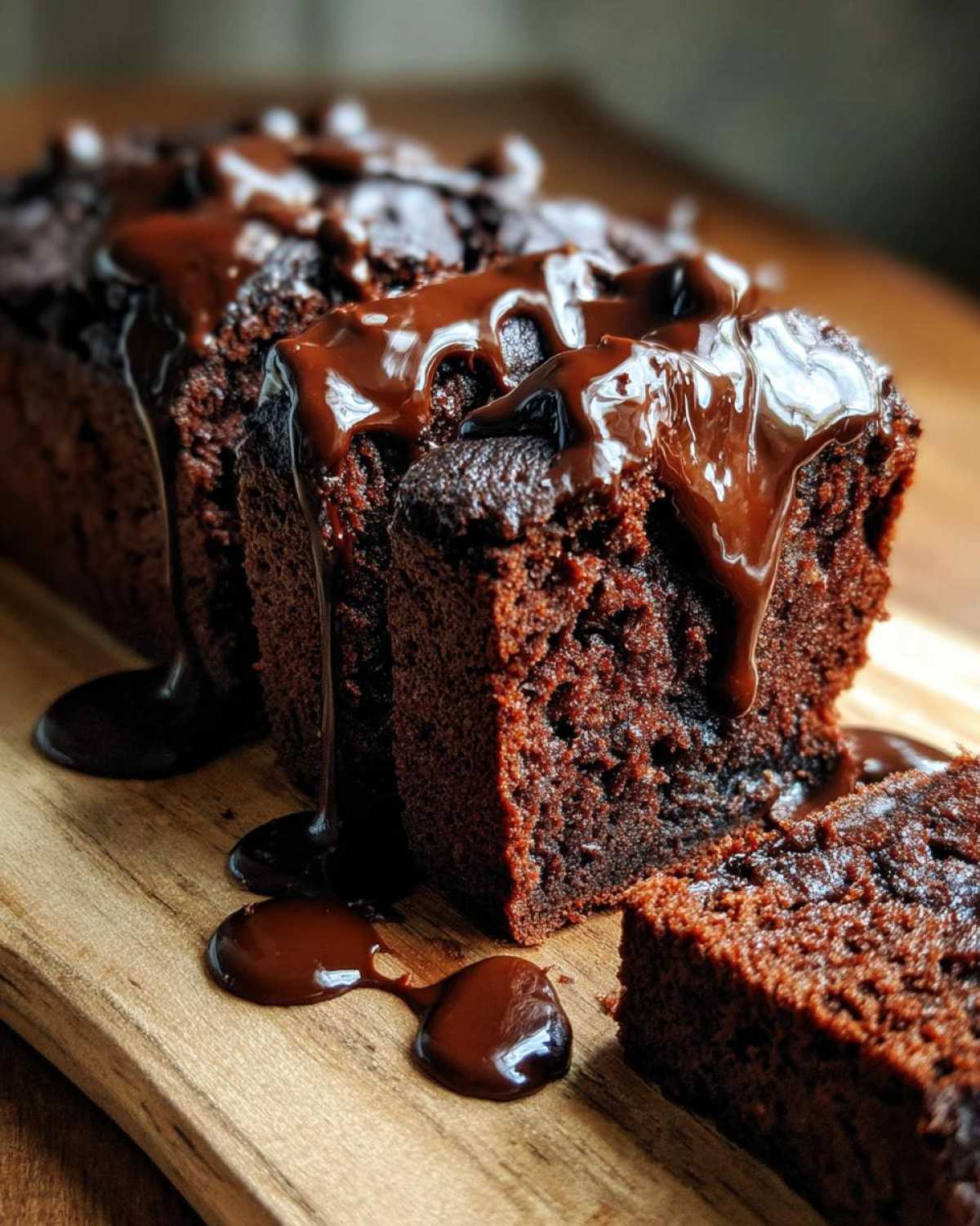 Double Chocolate Hot Fudge Brownie Bread - detail 1