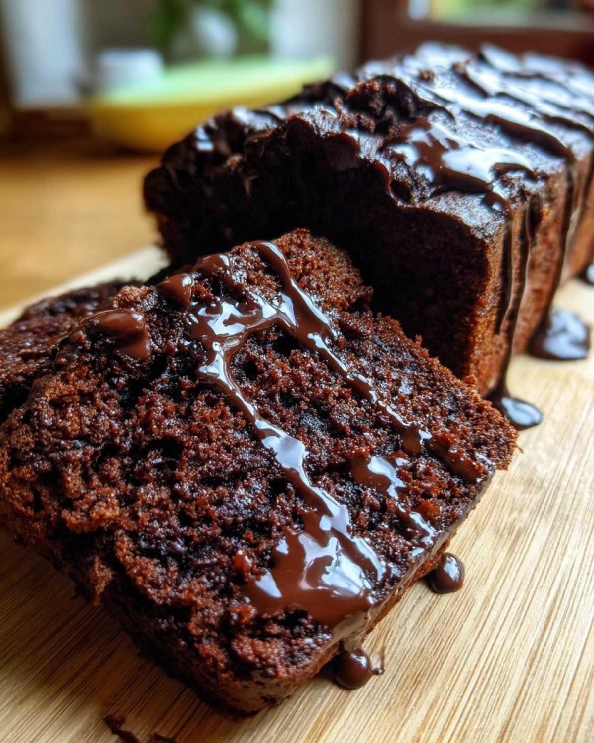 Double Chocolate Hot Fudge Brownie Bread - detail 3