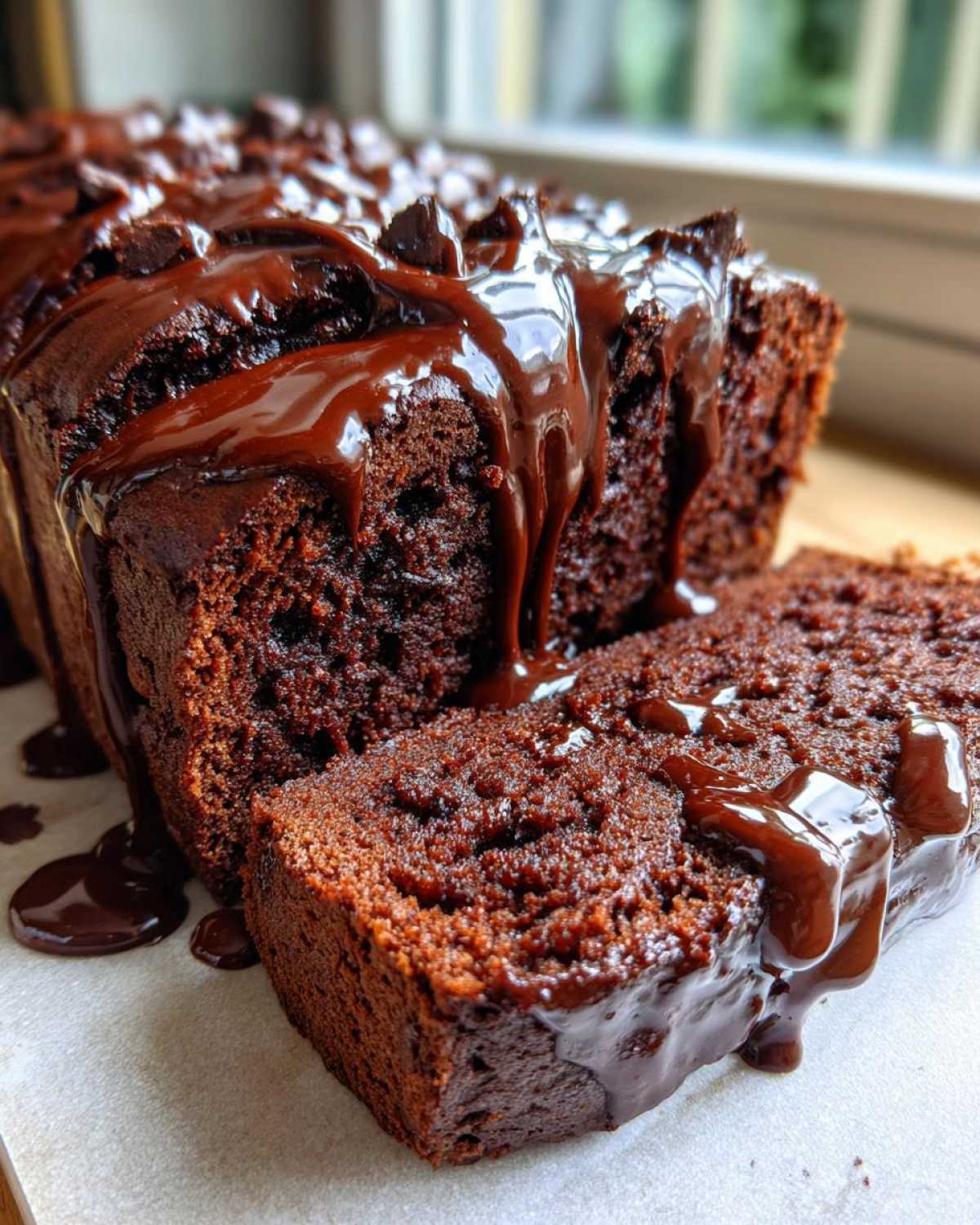 Double Chocolate Hot Fudge Brownie Bread - detail 4