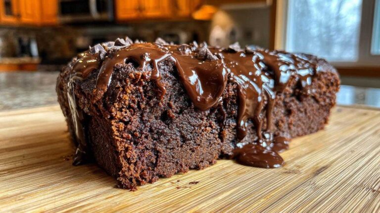 Double Chocolate Hot Fudge Brownie Bread