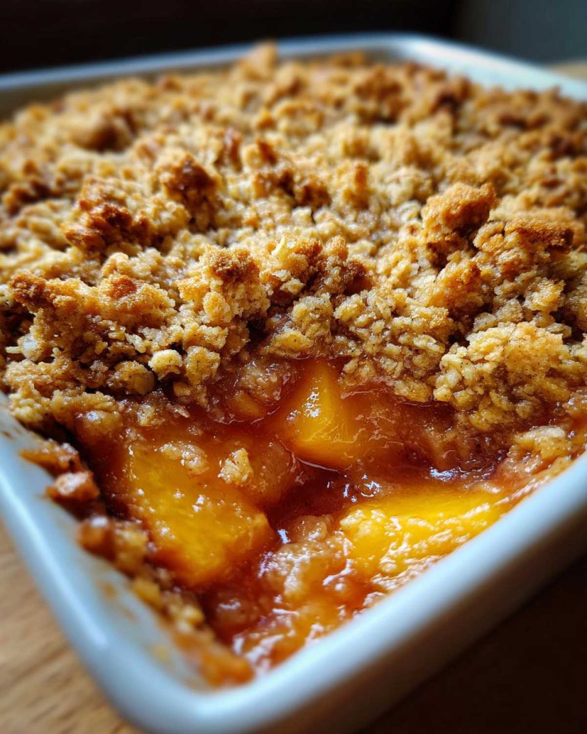 Gluten-Free Peach Crisp (Almond Flour Topping) - detail 1