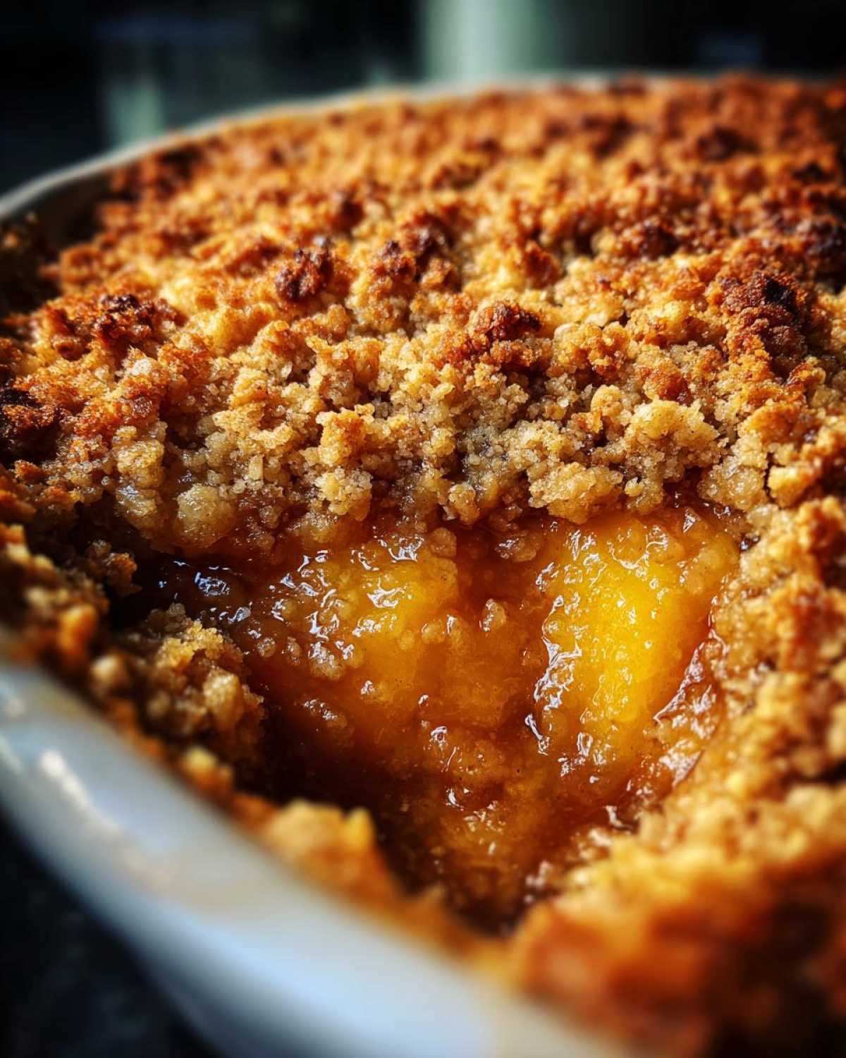 Gluten-Free Peach Crisp (Almond Flour Topping) - detail 3