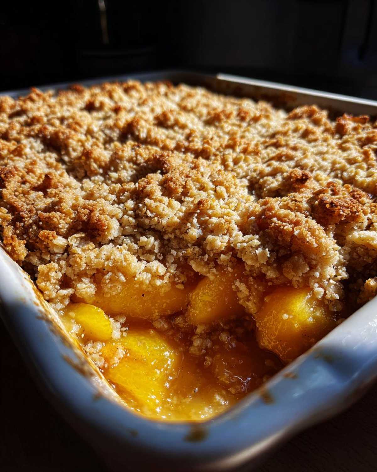 Gluten-Free Peach Crisp (Almond Flour Topping) - detail 4