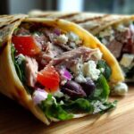 Greek tuna wrap
