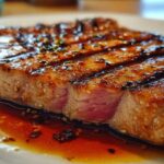 Grilled soy-ginger tuna steak