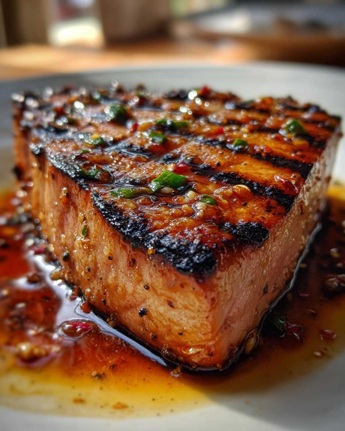 Grilled soy-ginger tuna steak - detail 2