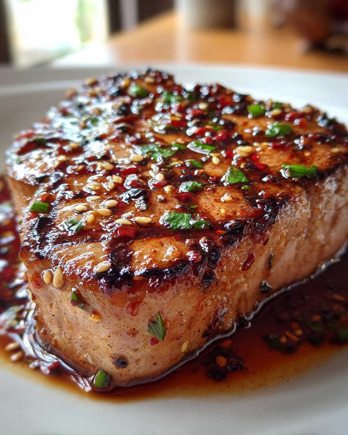 Grilled soy-ginger tuna steak - detail 3
