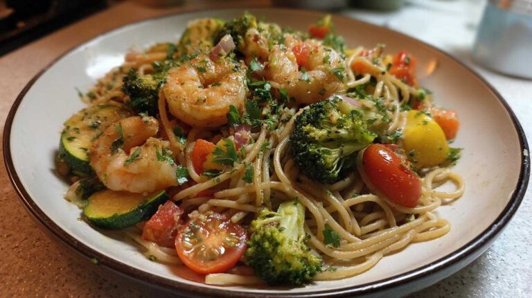 One Unbelievable Healthy Shrimp Pasta with Veggies Dinner Healthy Shrimp Pasta with Veggies