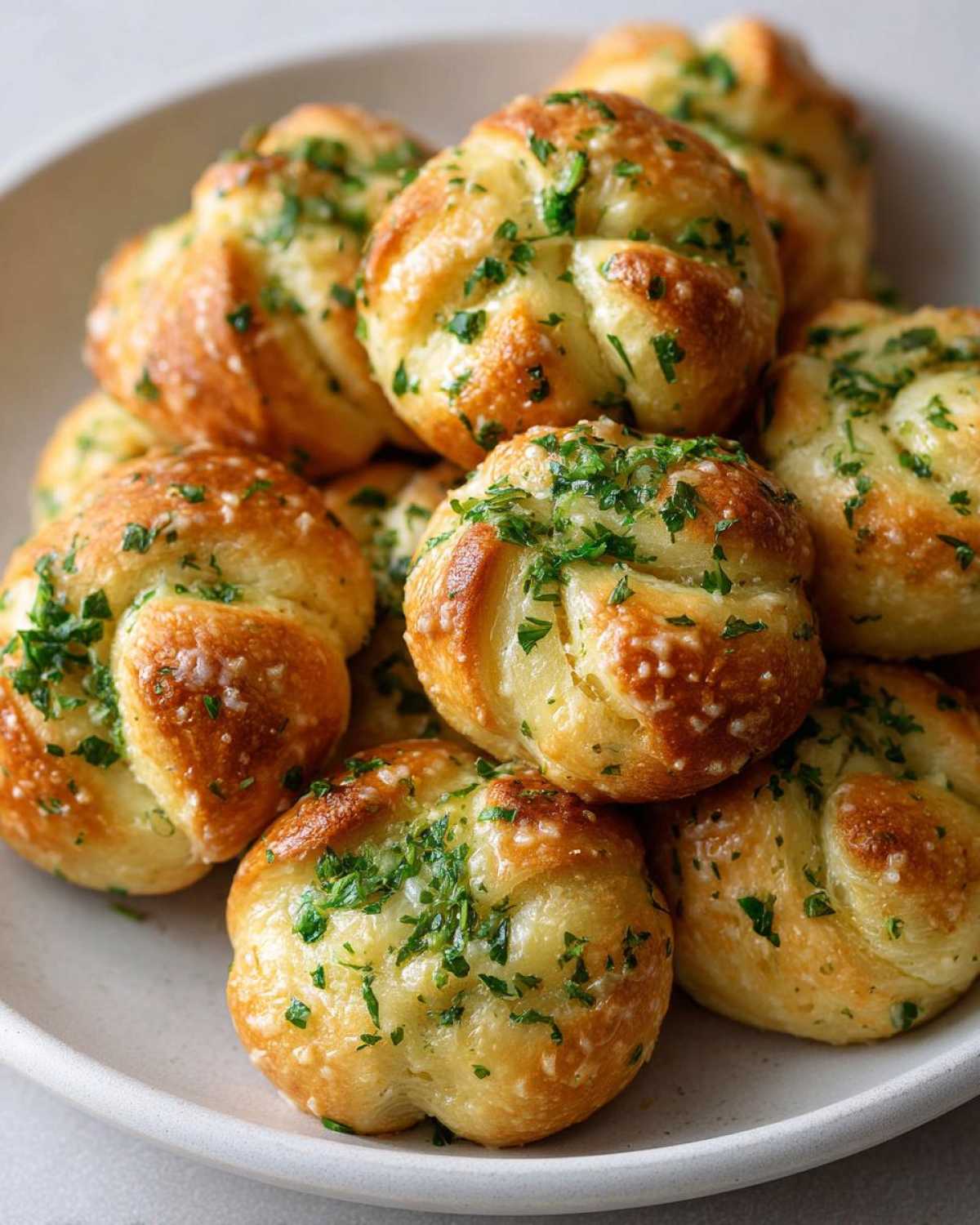 Homemade Garlic Knots - detail 1