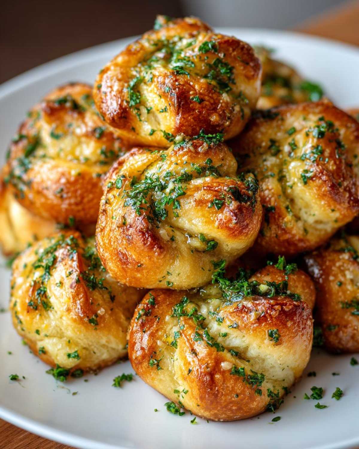 Homemade Garlic Knots - detail 2