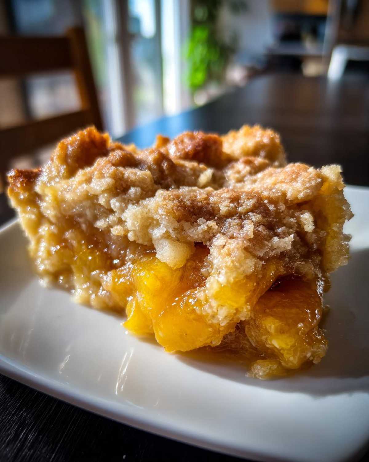 Homemade Peach Cobbler (with Fresh Peaches) - detail 1