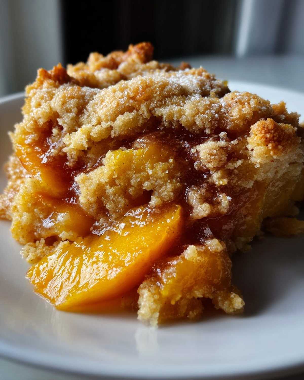 Homemade Peach Cobbler (with Fresh Peaches) - detail 4