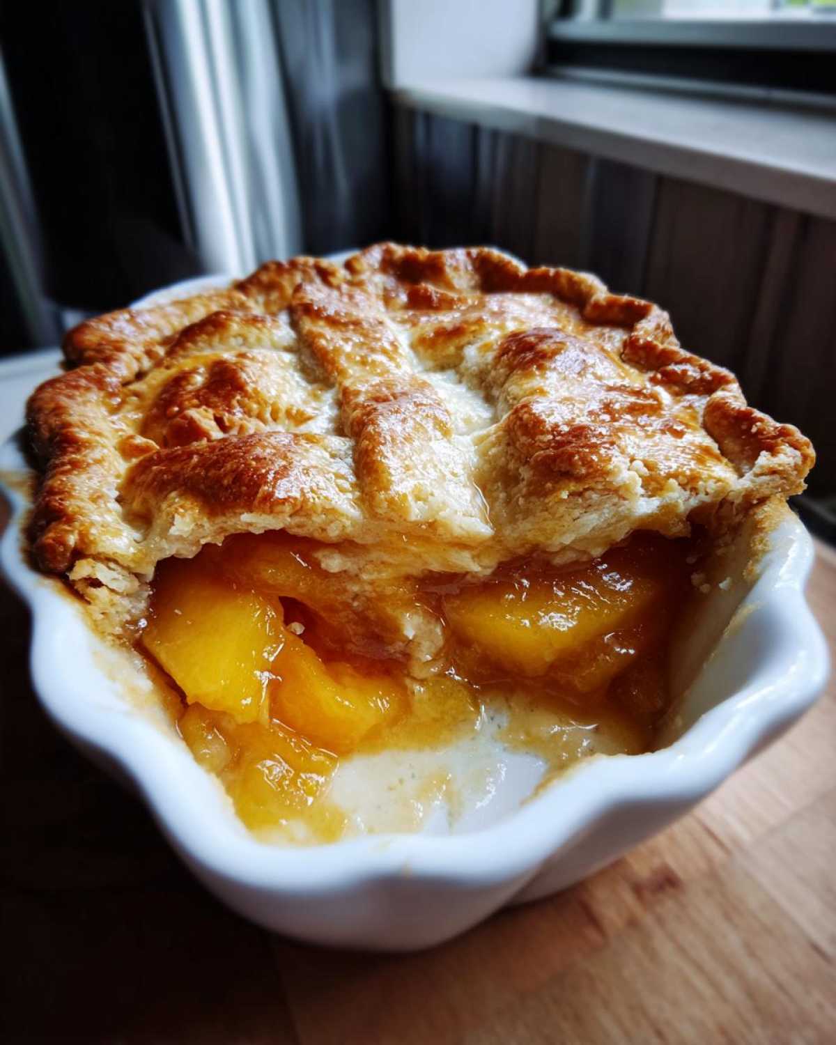 Homemade Peach Cobbler (with Fresh Peaches) - detail 4