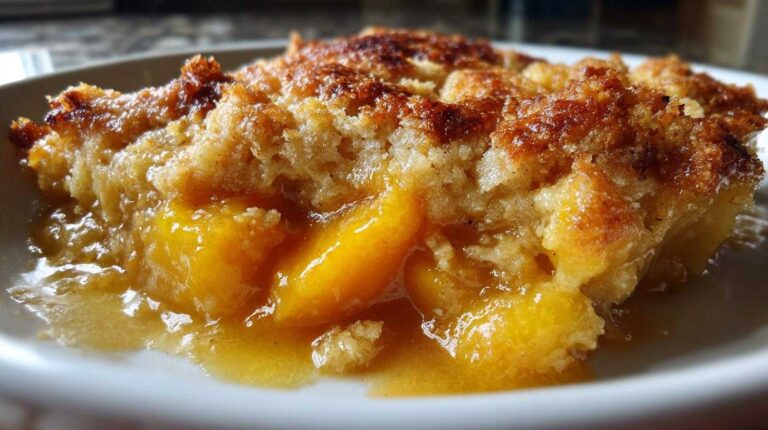 Homemade Peach Cobbler (with Fresh Peaches)