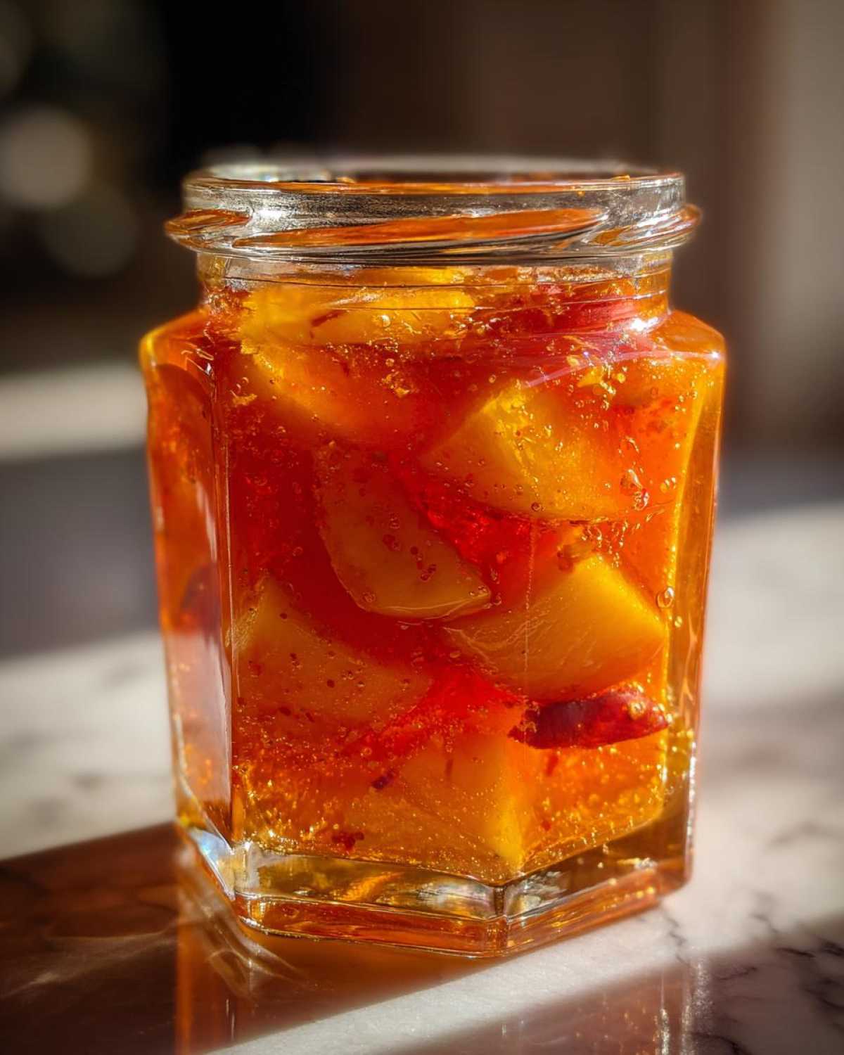 Homemade Peach Jam (Stovetop + Canner) - detail 1