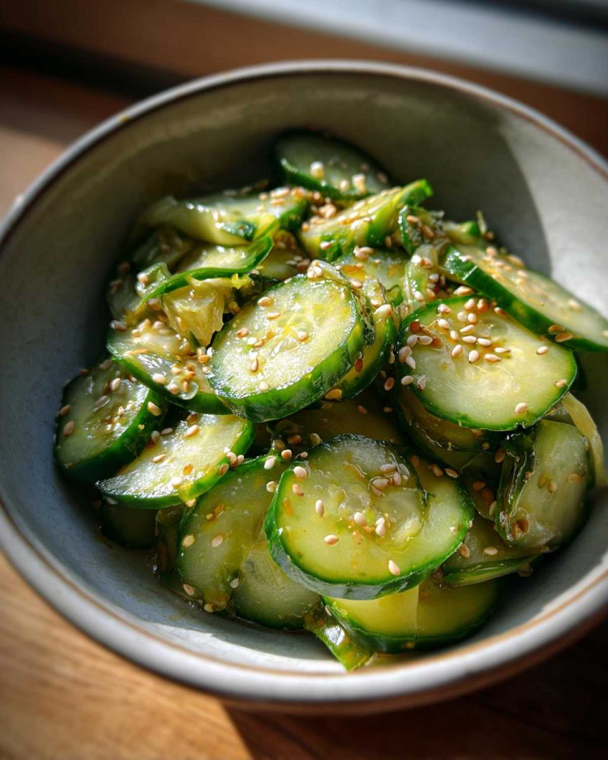 Japanese Cucumber Salad (Sunomono) - detail 2