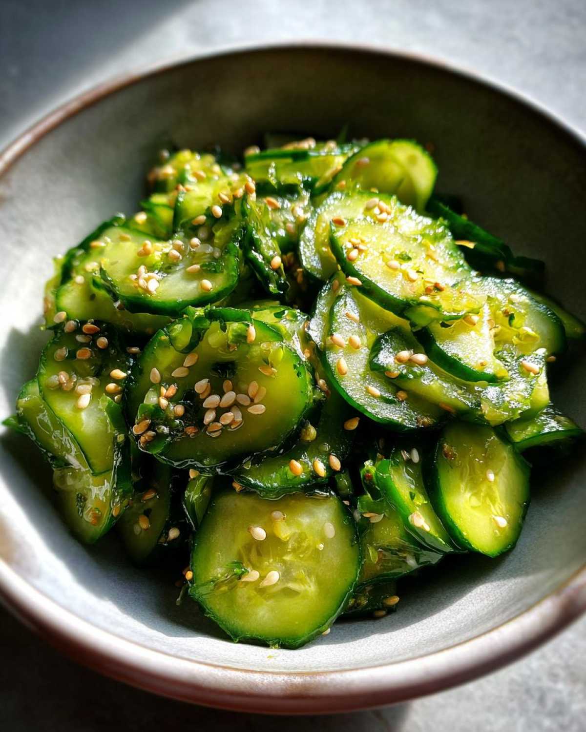 Japanese Cucumber Salad (Sunomono) - detail 4