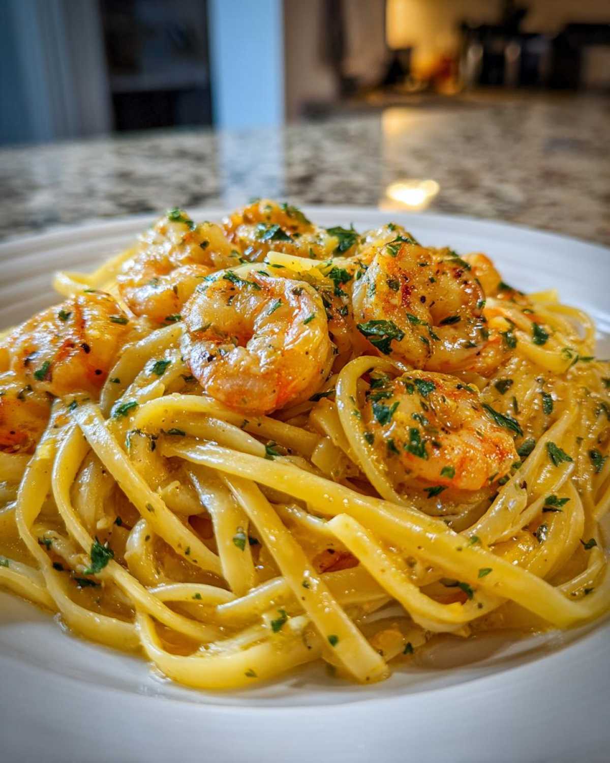 Lemon Butter Shrimp Pasta - detail 2