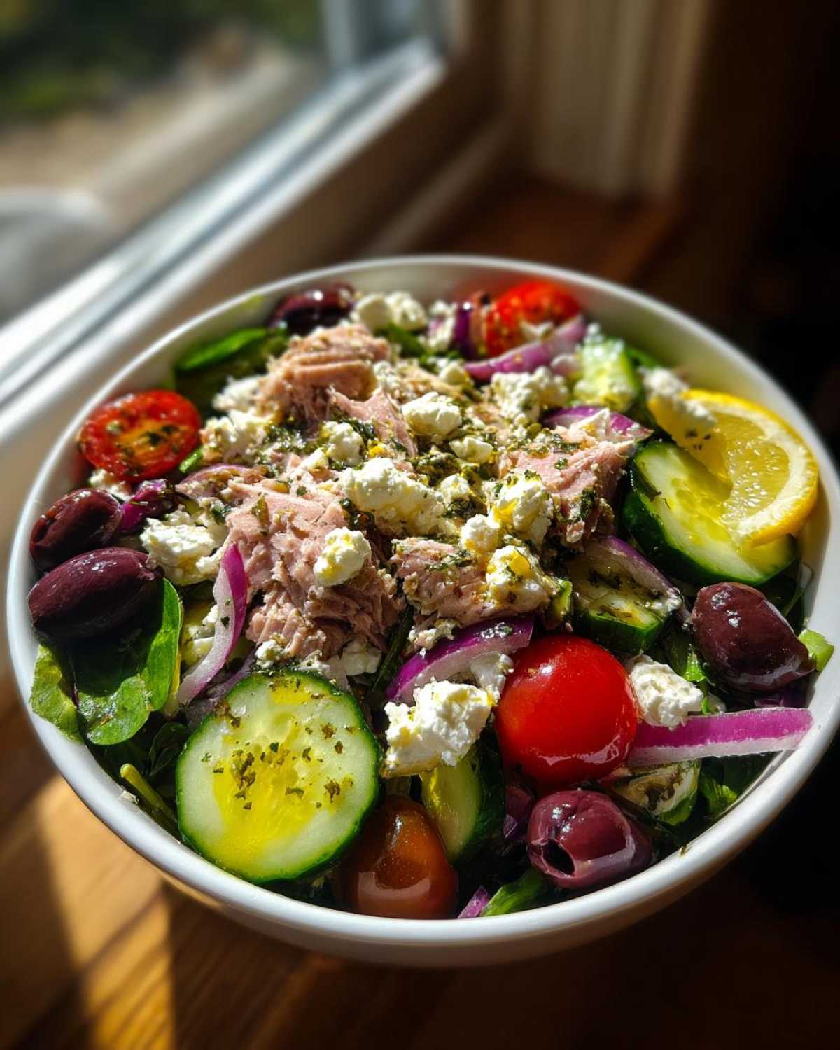 Mediterranean tuna bowl - detail 2