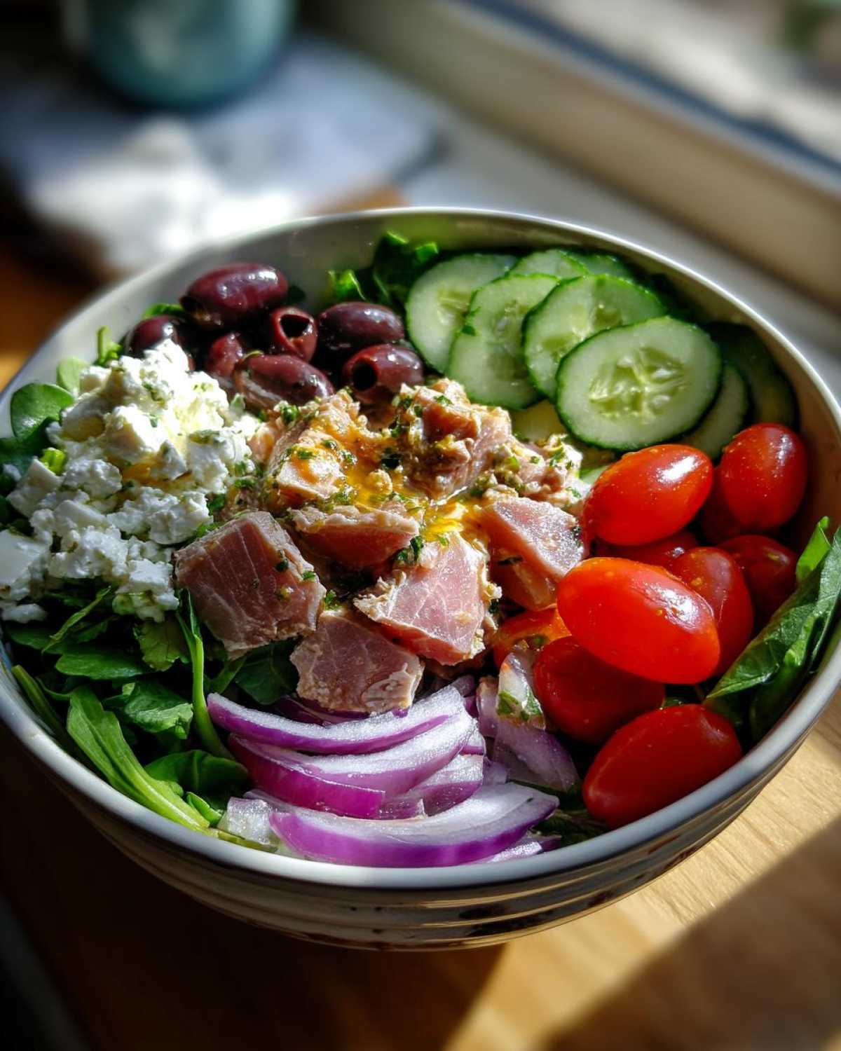 Mediterranean tuna bowl - detail 3