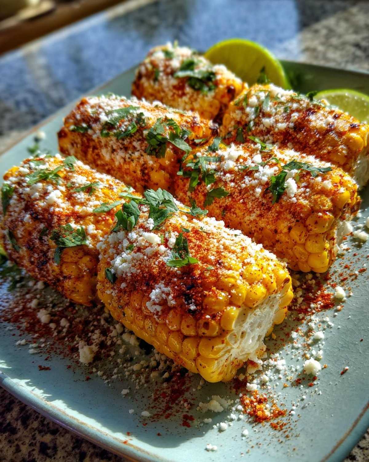Mexican street corn - detail 1