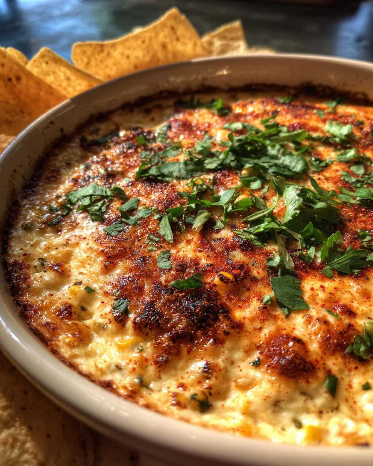 Mexican street corn dip - detail 3