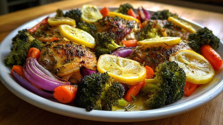 One-Pan Lemon Herb Roasted Chicken and Veggies