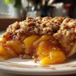 Peach Cobbler Recipe with Brown Sugar Pecan Crust