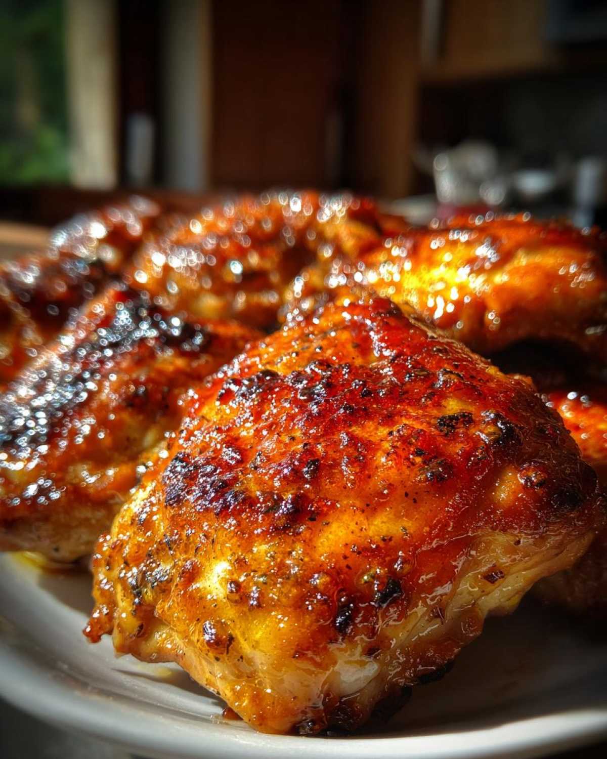 Peach-Glazed Chicken Thighs - detail 1
