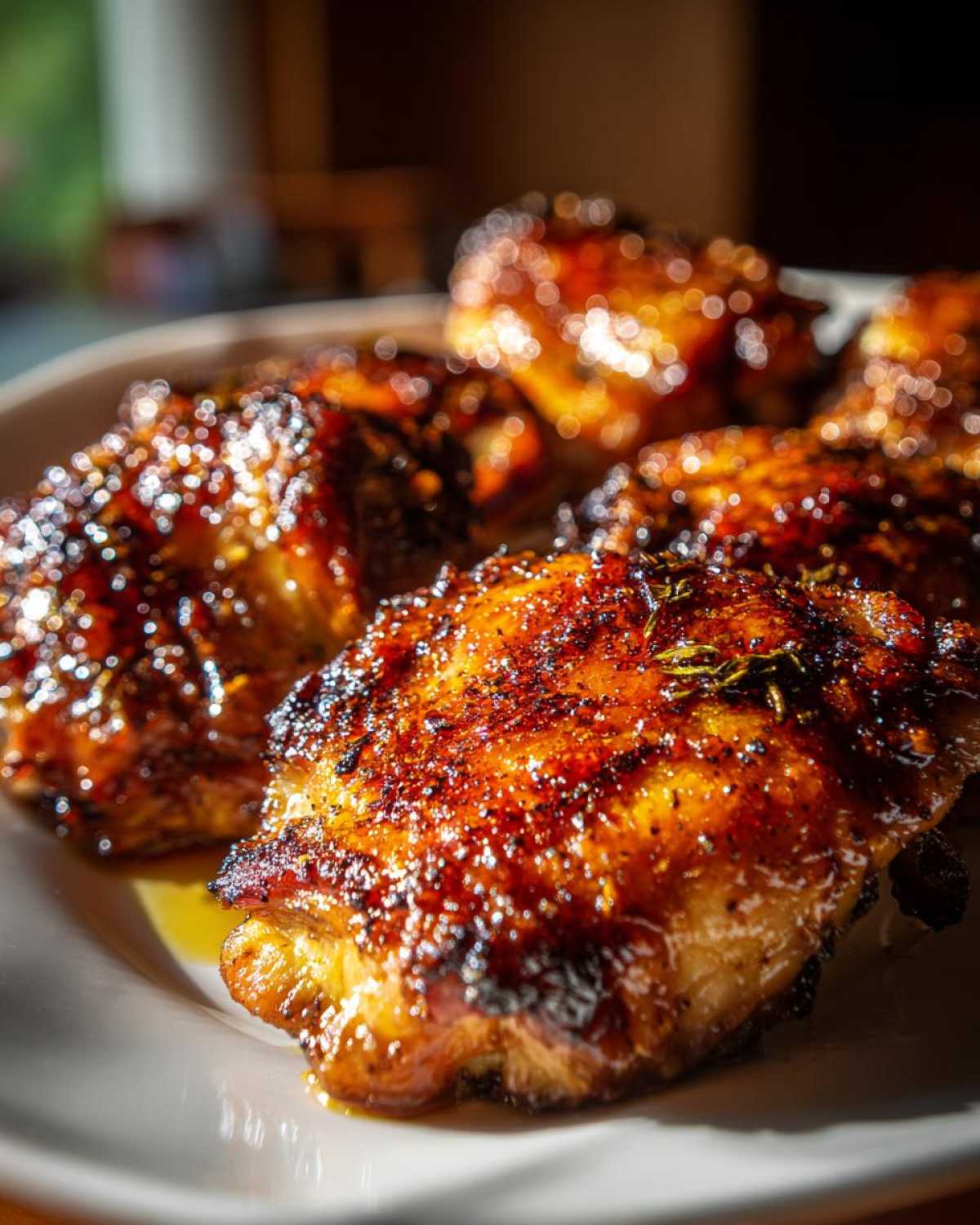 Peach-Glazed Chicken Thighs - detail 3