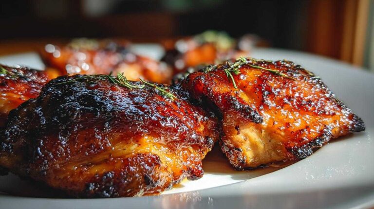 Peach-Glazed Chicken Thighs