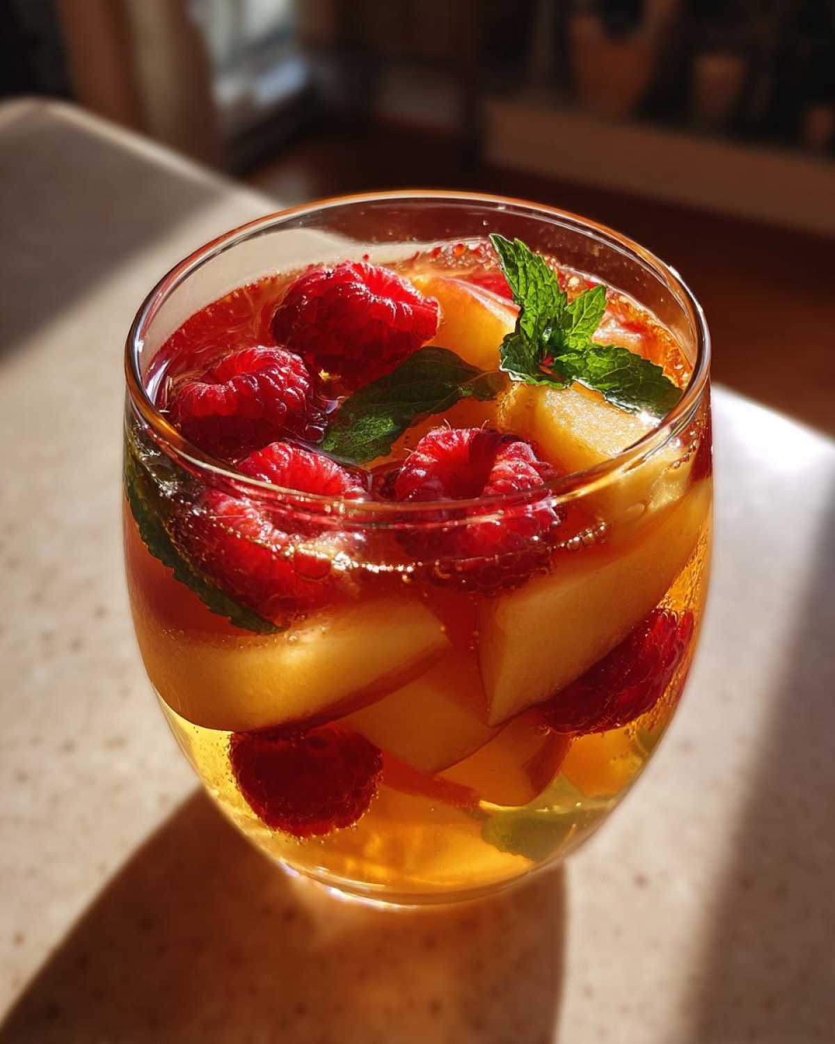 Peach Sangria or Bellini - detail 1