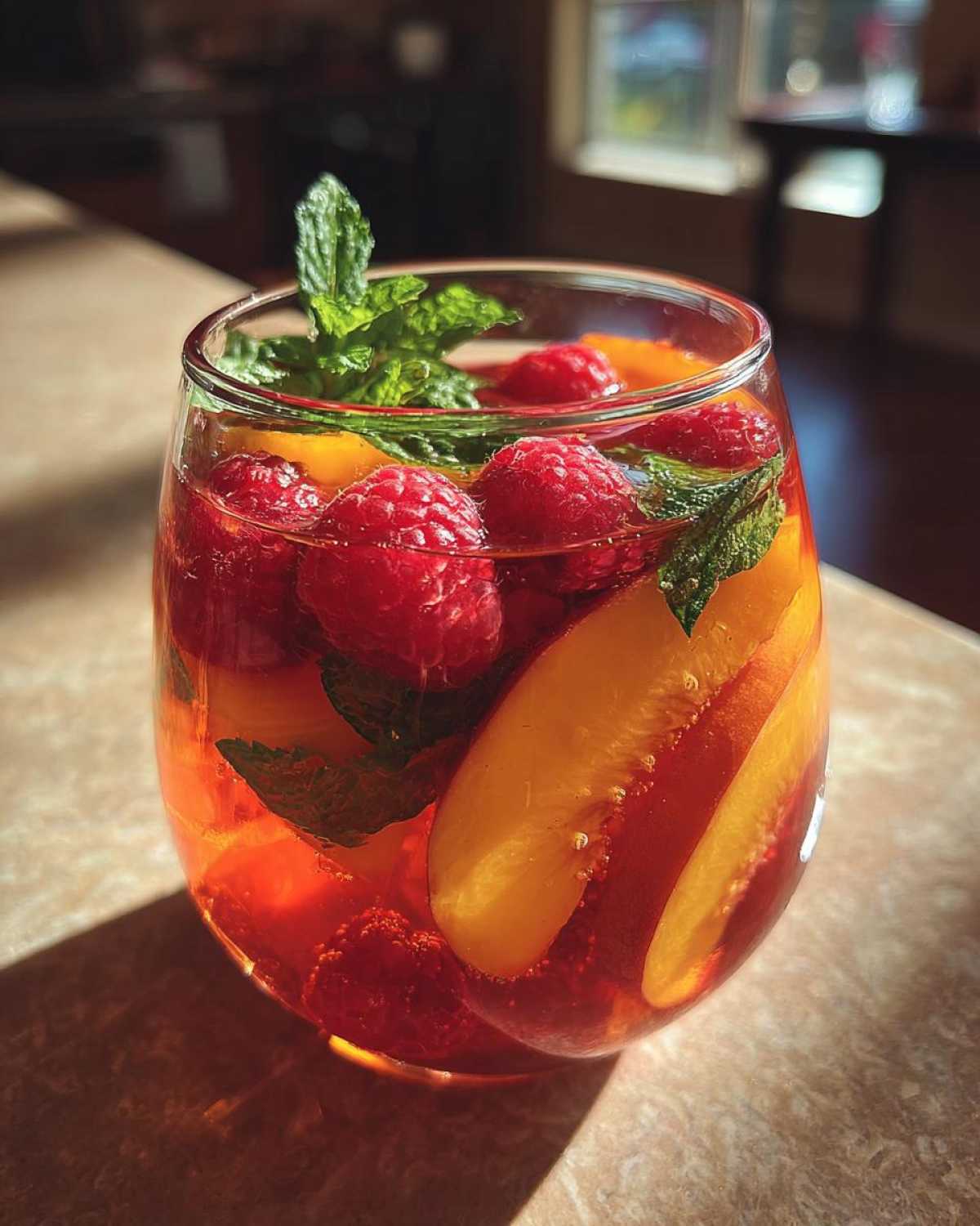 Peach Sangria or Bellini - detail 2