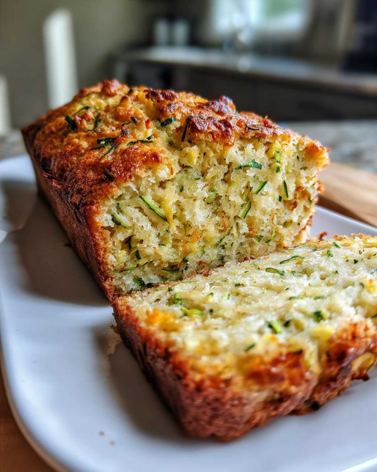 Savory Zucchini Cheddar Bread — Perfect Fall Crockpot Comfort Food - detail 3