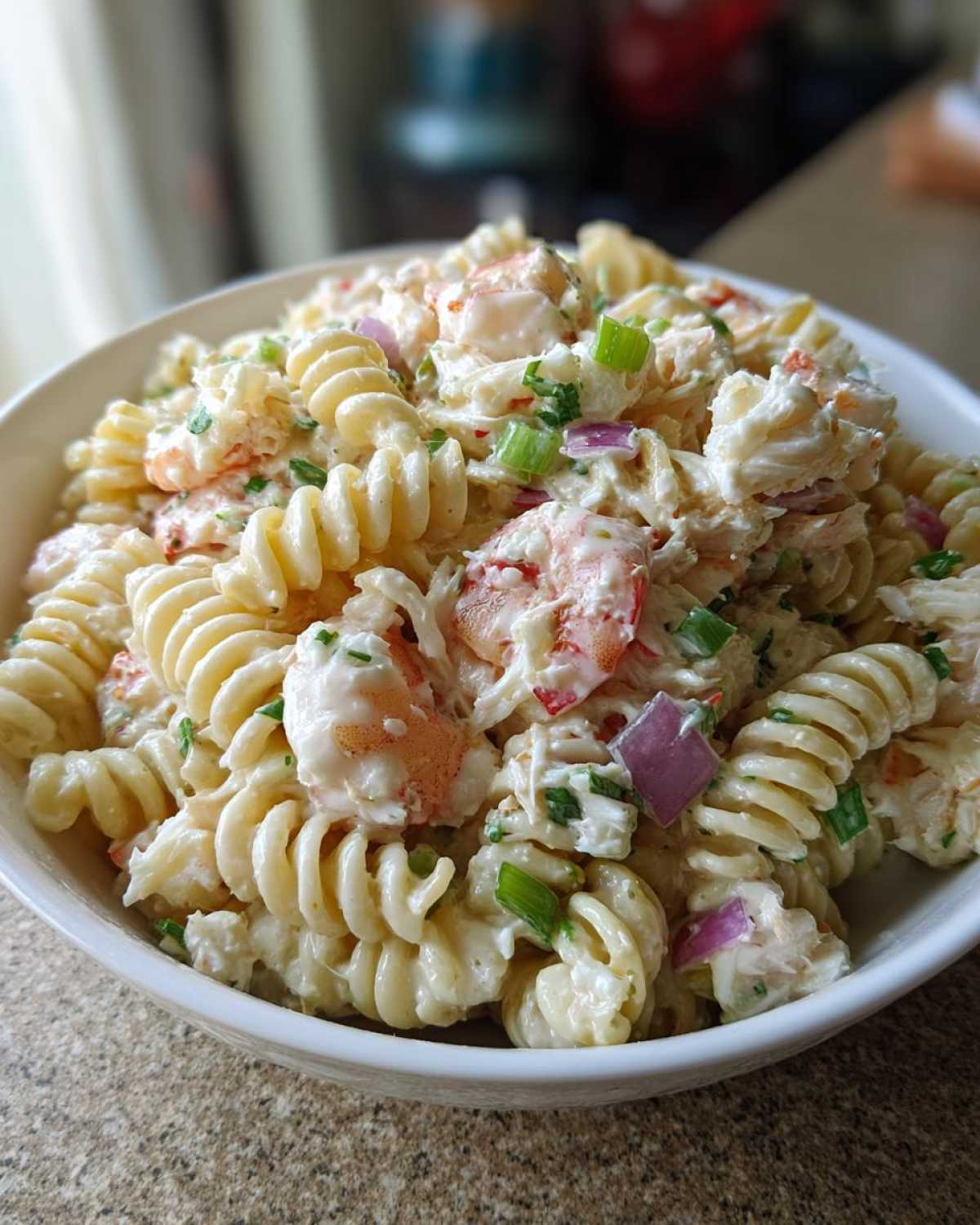 Seafood Pasta Salad with Crab and Shrimp - detail 1