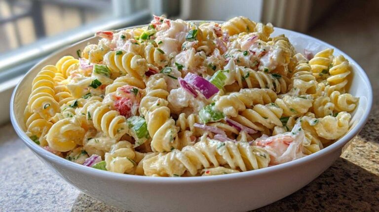 Seafood Pasta Salad with Crab and Shrimp