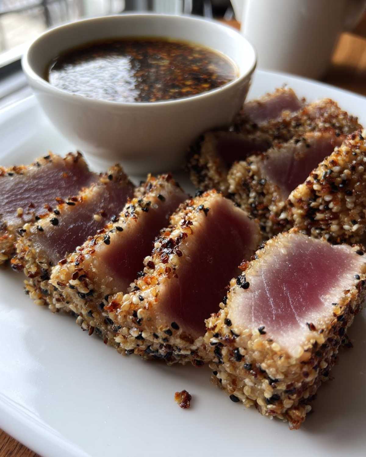Sesame-crusted tuna steak - detail 1