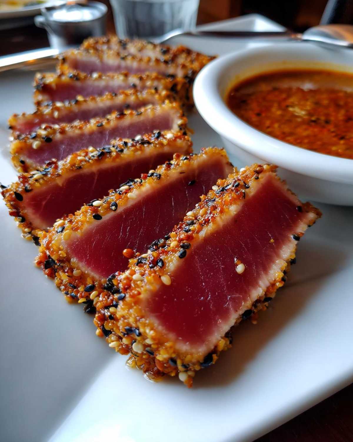 Sesame-crusted tuna steak - detail 2