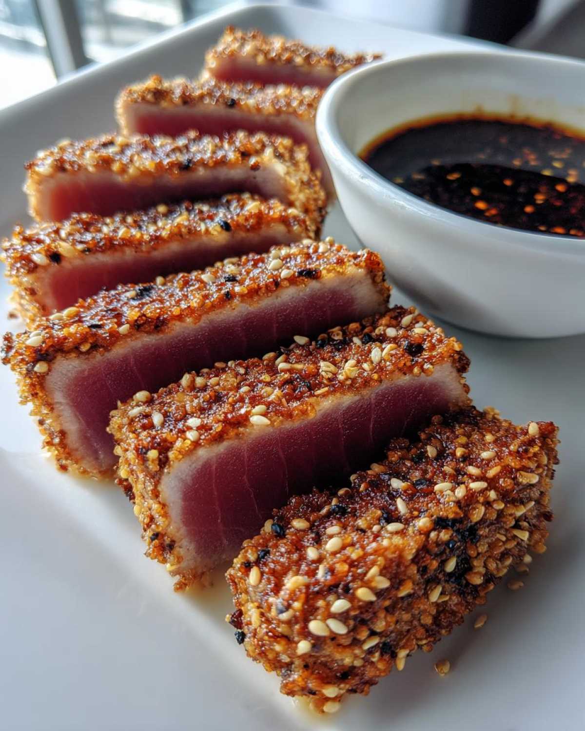 Sesame-crusted tuna steak - detail 4