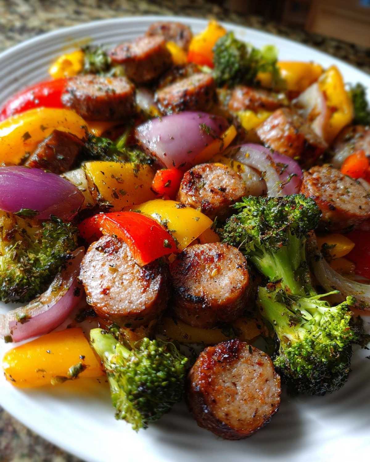 Sheet Pan Sausage and Veggies - detail 2
