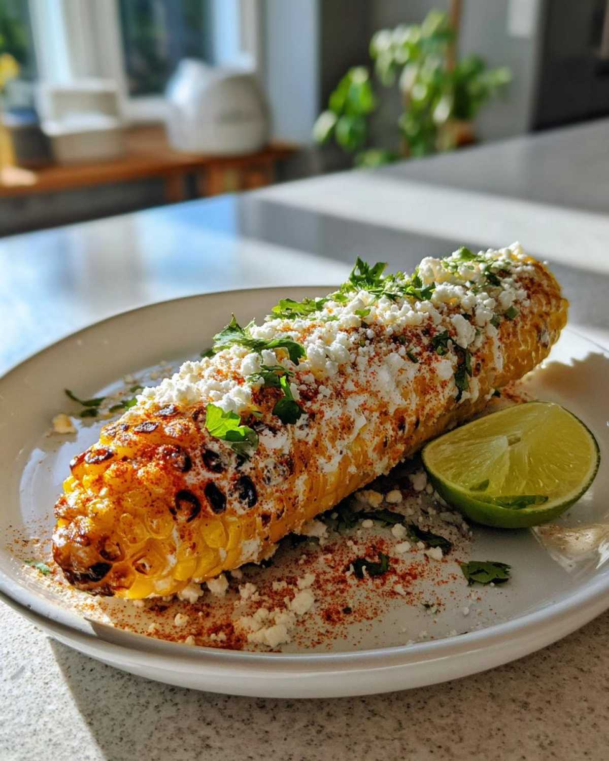 Smoky Grilled Mexican Street Corn with Cotija Cheese - detail 1