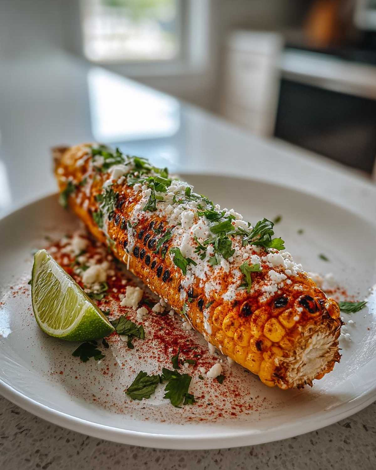 Smoky Grilled Mexican Street Corn with Cotija Cheese - detail 3