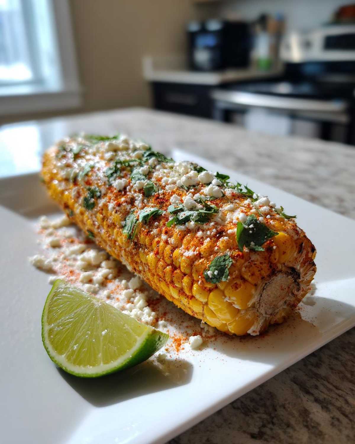 Smoky Grilled Mexican Street Corn with Cotija Cheese - detail 4