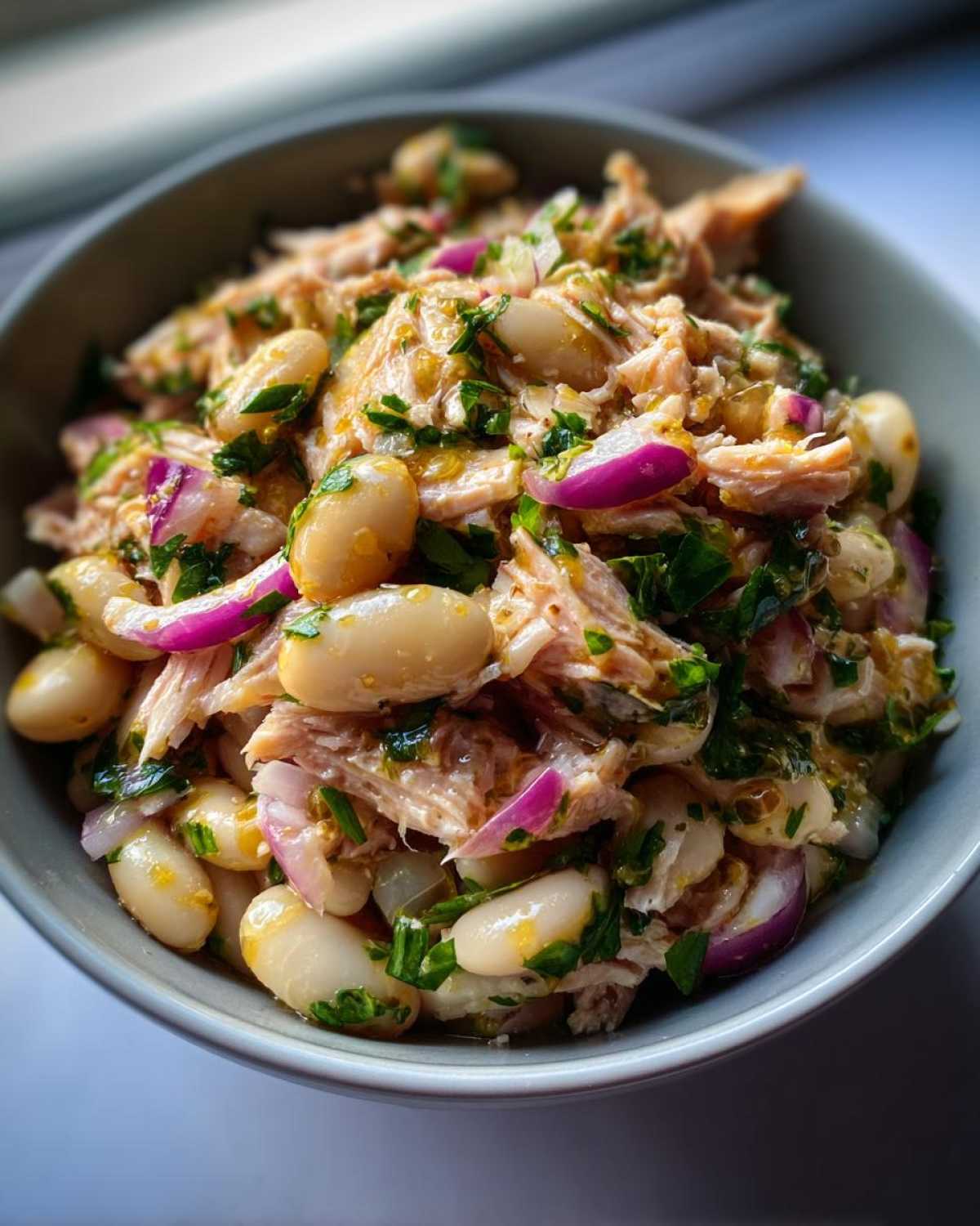 Tuna and White Bean Salad with a Lemon Vinaigrette - detail 3
