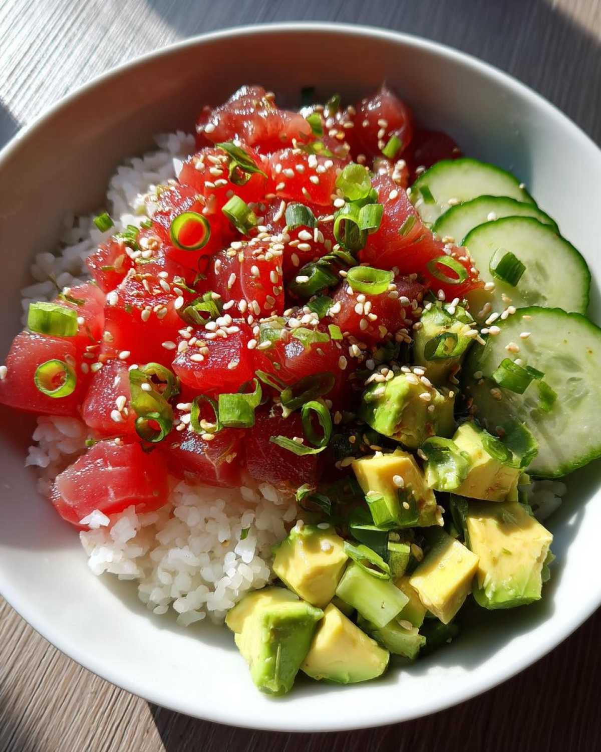 Tuna poke bowl - detail 2