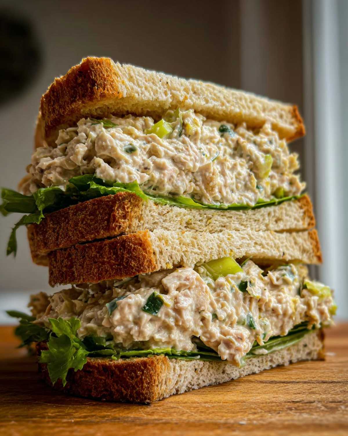 Tuna salad sandwich with celery - detail 3
